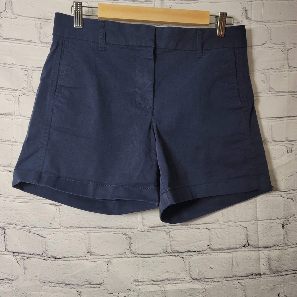 J.Crew Shorts Womens 6 Blue Chino Re-Imagined Stretch Casual Summer Pockets